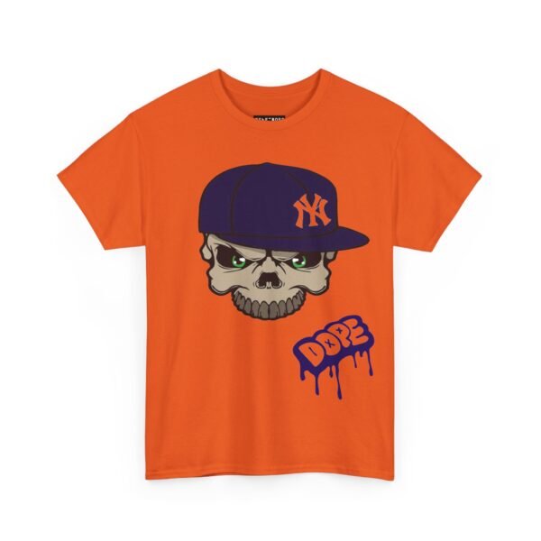 Edgy Skull Graphic Unisex Heavy Cotton Tee - DDBE Streetwear - Image 2