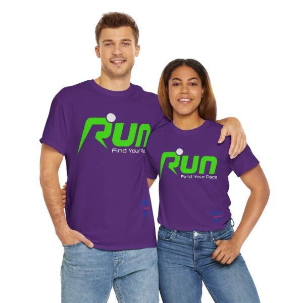Motivational Running Tee - 'Find Your Pace' Unisex Heavy Cotton T-Shirt - Image 39