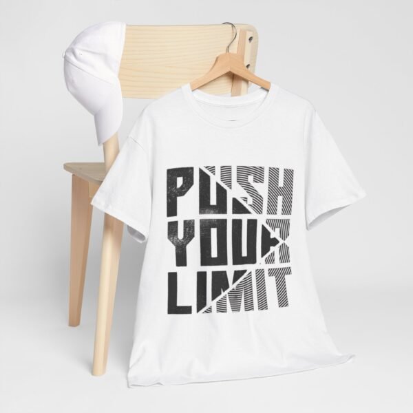 Push Your Limit Unisex Heavy Cotton Tee - Motivational Workout Shirt - Image 5