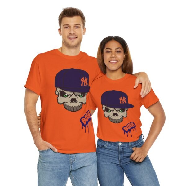 Edgy Skull Graphic Unisex Heavy Cotton Tee - DDBE Streetwear - Image 9
