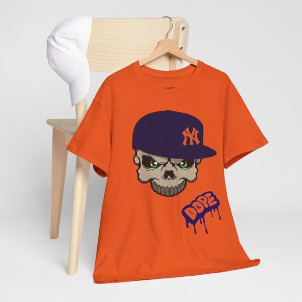 Edgy Skull Graphic Unisex Heavy Cotton Tee - DDBE Streetwear - Image 5