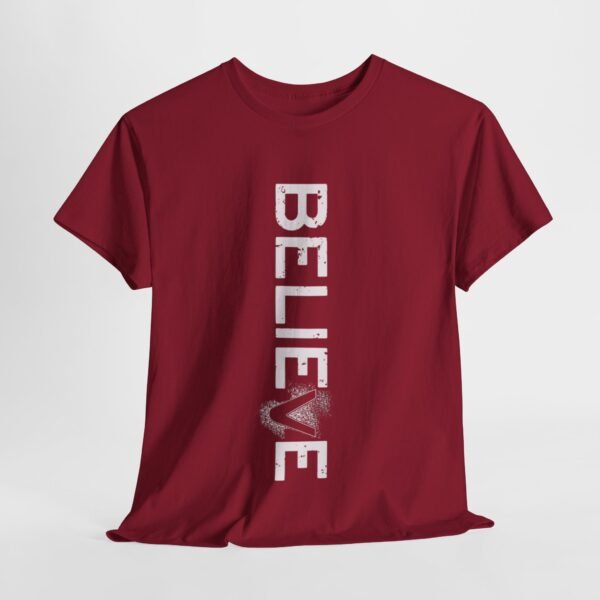 Believe Unisex Heavy Cotton Tee - Inspirational Graphic T-Shirt - Image 22