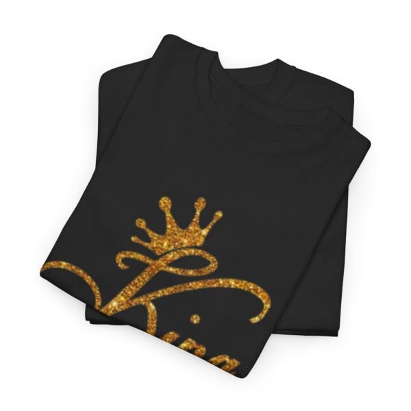 Stylish Unisex Heavy Cotton Tee - "King" Crown Design - Perfect for Celebrations & Everyday Wear - Image 8