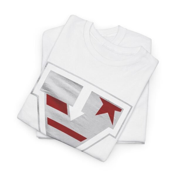 Bold Unisex Heavy Cotton Tee with Star & Stripes Design - Image 12