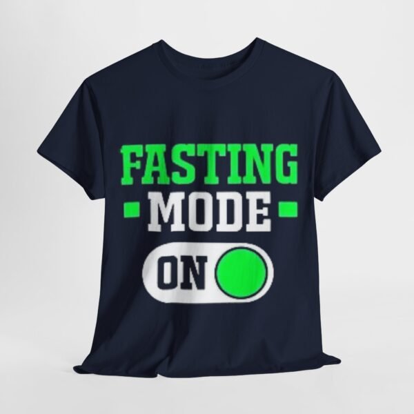 Fasting Mode On Unisex Heavy Cotton Tee | Funny Fitness Shirt - Image 12