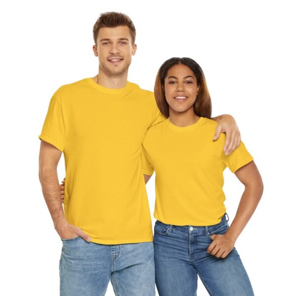 Casual Unisex Heavy Cotton Tee - Comfy Everyday Wear - Image 83