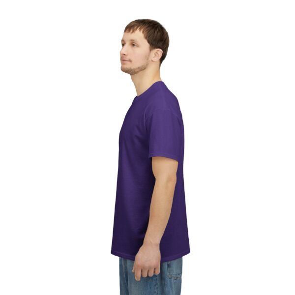 Unisex Heavy Cotton Tee - Comfortable Everyday Wear in Vibrant Purple - Image 10