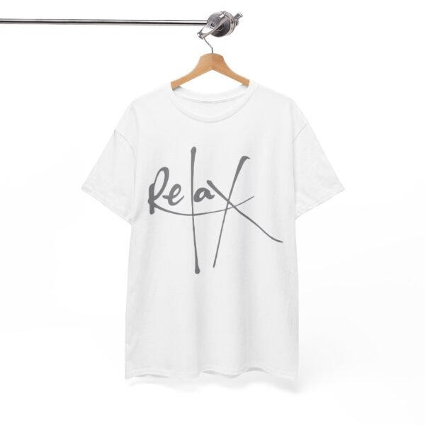 Relax Unisex Heavy Cotton Tee - Comfortable Casual Wear for Stress Relief - Image 14