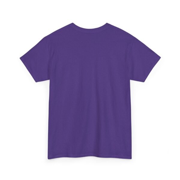 Unisex Heavy Cotton Tee - Comfortable Everyday Wear in Vibrant Purple - Image 3